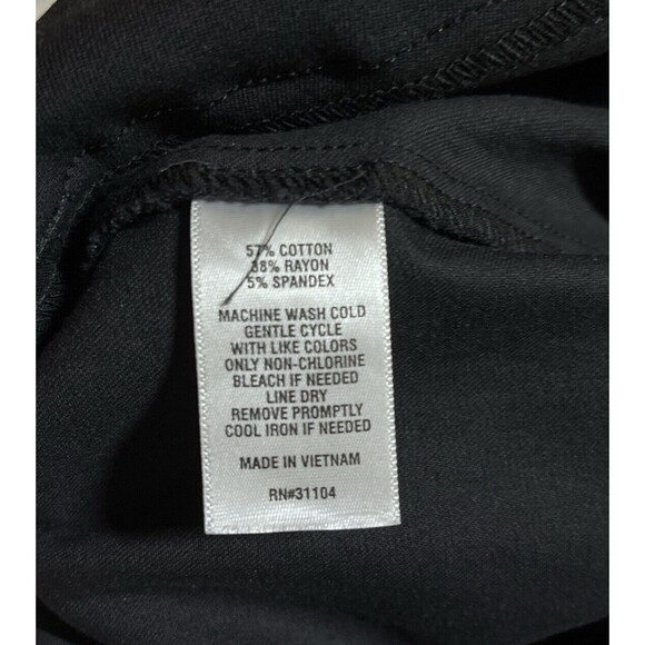 Crown & Ivy New Black Women’s Dress Pants "Ashley" 18W Pull On Stretch Waist - Picture 5 of 5